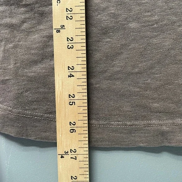 NEW American Giant Mens Broken In Premium Slub Henley Shirt Large Brown USA - Picture 8 of 8